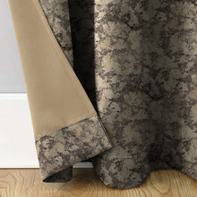 Load image into Gallery viewer, Rayna Decor Suede Velvet Texture Eyelet Door Curtain, Light Grey