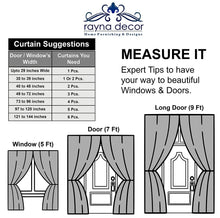 Load image into Gallery viewer, Rayna Decor Suede Velvet Texture Eyelet Door Curtain, Dark Chocolate