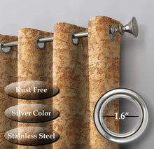 Load image into Gallery viewer, Rayna Decor Suede Velvet Texture Eyelet Door Curtain, Heavy Beige