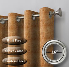 Load image into Gallery viewer, Rayna Decor Suede Velvet Texture Eyelet Door Curtain, Heavy Beige-2
