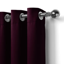 Load image into Gallery viewer, Rayna Decor Fabric Solid Window Curtain, Set of 1, Mulberry Violet