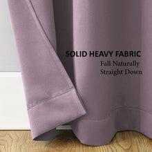 Load image into Gallery viewer, Rayna Decor Fabric Solid Window Curtain, Set of 1, Smoky Plum
