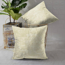 Load image into Gallery viewer, Rayna Decor Jacquard Velvet Cushion Covers for Living Room,16x16 Inches, Set of 5,Cream