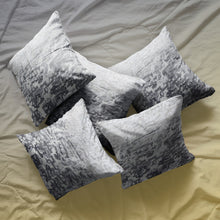Load image into Gallery viewer, Rayna Decor Jacquard Velvet Cushion Covers for Living Room,16x16 Inches, Set of 5,Silver and Grey