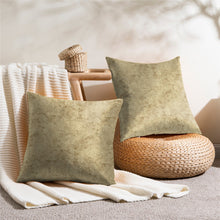 Load image into Gallery viewer, Rayna Decor Texture Suede Imported Velvet Reversible Cushion Covers for Living Room, Pack of 1 & 2, Buff