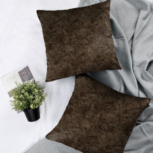 Load image into Gallery viewer, Rayna Decor Texture Suede Imported Velvet Reversible Cushion Covers for Living Room, Pack of 1 & 2, Bronze