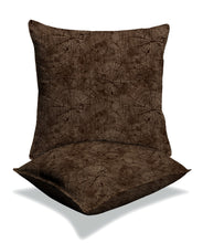 Load image into Gallery viewer, Rayna Decor Texture Suede Imported Velvet Reversible Cushion Covers for Living Room, Pack of 1 & 2, Bronze
