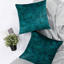 Load image into Gallery viewer, Rayna Decor Texture Suede Imported Velvet Reversible Cushion Covers for Living Room, Pack of 1 & 2, Teal Blue