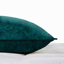 Load image into Gallery viewer, Rayna Decor Texture Suede Imported Velvet Reversible Cushion Covers for Living Room, Pack of 1 & 2, Teal Blue