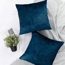 Load image into Gallery viewer, Rayna Decor Texture Suede Imported Velvet Reversible Cushion Covers for Living Room, Pack of 1 & 2, Ultramarine