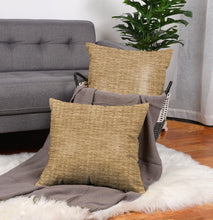 Load image into Gallery viewer, Rayna Decor Jacquard Chenille 100TC Cushion Cover, Pack of 1 & 2, Peanut