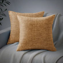 Load image into Gallery viewer, Rayna Decor Jacquard Chenille 100TC Cushion Cover, Pack of 1 & 2, Russet Bronze