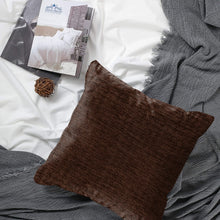 Load image into Gallery viewer, Rayna Decor Jacquard Chenille 100TC Cushion Cover, Pack of 1 & 2, Chocolate