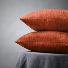 Load image into Gallery viewer, Rayna Decor Jacquard Chenille 100TC Cushion Cover, Pack of 1 & 2, Monarch Orange