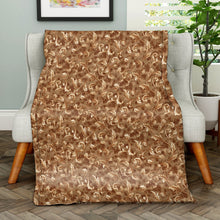 Load image into Gallery viewer, Rayna Decor Super Soft Unique Fringe Design Digital Pattern Suede Velvet Decorative Throw/Sofa Cover for Sofa,Couch, Bed and Living Room,140x125 cms,Pack of 2, Bronze