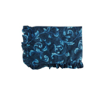 Load image into Gallery viewer, Rayna Decor Super Soft Unique Fringe Design Digital Pattern Suede Velvet Decorative Throw/Sofa Cover for Sofa,Couch, Bed and Living Room,140x125 cms,Pack of 2, Ultramarine