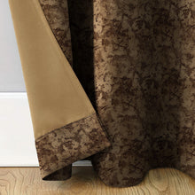 Load image into Gallery viewer, Rayna Decor Suede Velvet Texture Eyelet Door Curtain, Bronze
