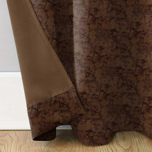 Load image into Gallery viewer, Rayna Decor Suede Velvet Texture Eyelet Door Curtain, Dark Chocolate
