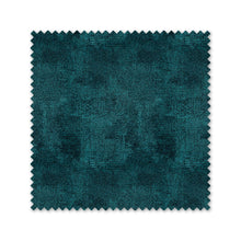 Load image into Gallery viewer, Rayna Decor Velvet Eyelet Window Curtain, 5 ft, Turkish Blue &amp; Light Brown, Set of 3
