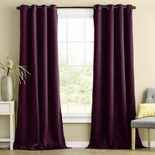 Load image into Gallery viewer, Rayna Decor Fabric Solid Window Curtain, Set of 1, Mulberry Violet

