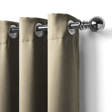 Load image into Gallery viewer, Rayna Decor Fabric Solid Window Curtain, Set of 1, Matty Beige
