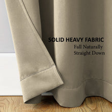 Load image into Gallery viewer, Rayna Decor Fabric Solid Window Curtain, Set of 1, Matty Beige
