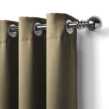 Load image into Gallery viewer, Rayna Decor Fabric Solid Window Curtain, Set of 1, Mouse
