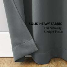 Load image into Gallery viewer, Rayna Decor Fabric Solid Window Curtain, Set of 1, Slate Grey
