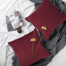 Load image into Gallery viewer, Rayna Decor Polyester Printed Cushion Covers for Living Room,16x16 Inches, Set of 5, Plum
