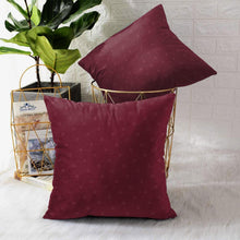Load image into Gallery viewer, Rayna Decor Polyester Printed Cushion Covers for Living Room,16x16 Inches, Set of 5, Plum
