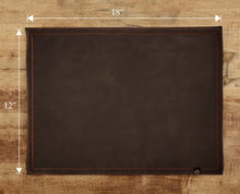 Load image into Gallery viewer, Rayna Decor Leather Dining Placemats for Dining Table Waterproof Wipeable Washable Placemats Heat-Resistant Non-Slip Kitchen Place Mats,Chocolate
