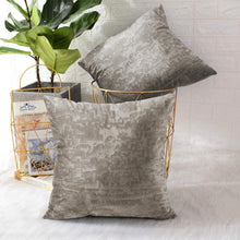 Load image into Gallery viewer, Rayna Decor Jacquard Velvet Cushion Covers for Living Room,16x16 Inches, Set of 5,Buff
