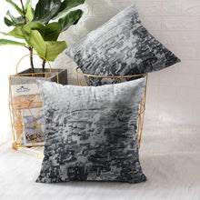 Load image into Gallery viewer, Rayna Decor Jacquard Velvet Cushion Covers for Living Room,16x16 Inches, Set of 5,Silver and Grey
