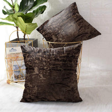 Load image into Gallery viewer, Rayna Decor Jacquard Velvet Cushion Covers for Living Room,16x16 Inches, Set of 5,Coffee-1

