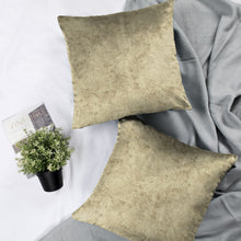 Load image into Gallery viewer, Rayna Decor Texture Suede Imported Velvet Reversible Cushion Covers for Living Room, Pack of 1 &amp; 2, Buff
