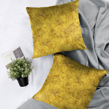 Load image into Gallery viewer, Rayna Decor Texture Suede Imported Velvet Reversible Cushion Covers for Living Room, Pack of 1 &amp; 2, Zest Yellow
