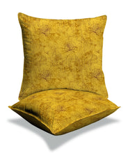 Load image into Gallery viewer, Rayna Decor Texture Suede Imported Velvet Reversible Cushion Covers for Living Room, Pack of 1 &amp; 2, Zest Yellow
