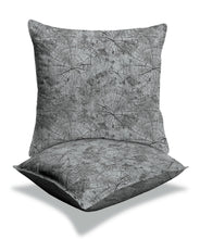 Load image into Gallery viewer, Rayna Decor Texture Suede Imported Velvet Reversible Cushion Covers for Living Room, Pack of 1 &amp; 2, Silver
