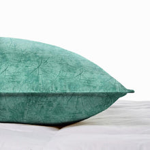 Load image into Gallery viewer, Rayna Decor Texture Suede Imported Velvet Reversible Cushion Covers for Living Room, Pack of 1 &amp; 2, Mint Aqua
