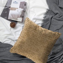 Load image into Gallery viewer, Rayna Decor Jacquard Chenille 100TC Cushion Cover, Pack of 1 &amp; 2, Peanut
