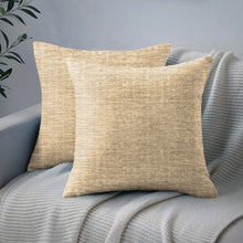 Load image into Gallery viewer, Rayna Decor Jacquard Chenille 100TC Cushion Cover, Pack of 1 &amp; 2, Ivory
