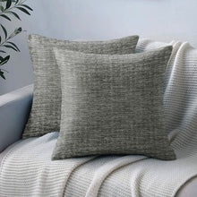 Load image into Gallery viewer, Rayna Decor Jacquard Chenille 100TC Cushion Cover, Pack of 1 &amp; 2, Platinum
