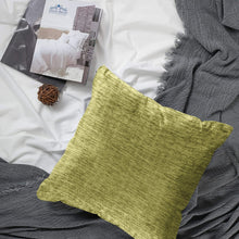 Load image into Gallery viewer, Rayna Decor Jacquard Chenille 100TC Cushion Cover, Pack of 1 &amp; 2, Pistachio
