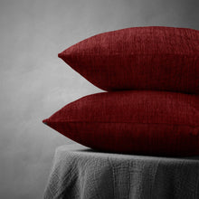 Load image into Gallery viewer, Rayna Decor Jacquard Chenille 100TC Cushion Cover, Pack of 1 &amp; 2, Ruby
