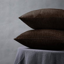 Load image into Gallery viewer, Rayna Decor Jacquard Chenille 100TC Cushion Cover, Pack of 1 &amp; 2, Umber Coffee
