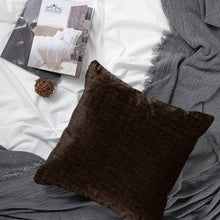 Load image into Gallery viewer, Rayna Decor Jacquard Chenille 100TC Cushion Cover, Pack of 1 &amp; 2, Umber Coffee
