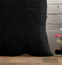 Load image into Gallery viewer, Rayna Decor Jacquard Chenille 100TC Cushion Cover, Pack of 1 &amp; 2, Midnight Black
