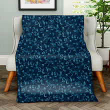 Load image into Gallery viewer, Rayna Decor Super Soft Unique Fringe Design Digital Pattern Suede Velvet Decorative Throw/Sofa Cover for Sofa,Couch, Bed and Living Room,140x125 cms,Pack of 2, Ultramarine
