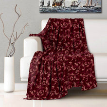 Load image into Gallery viewer, Rayna Decor Super Soft Unique Fringe Design Digital Pattern Suede Velvet Decorative Throw/Sofa Cover for Sofa,Couch, Bed and Living Room,140x125 cms,Pack of 2, Maroon
