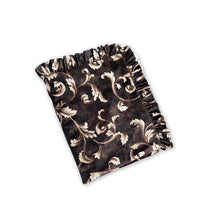 Load image into Gallery viewer, Rayna Decor Super Soft Unique Fringe Design Digital Pattern Suede Velvet Decorative Throw/Sofa Cover for Sofa,Couch, Bed and Living Room,140x125 cms,Pack of 2, Coffee
